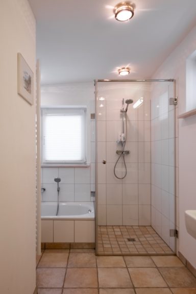 Badezimmer im Gästehaus